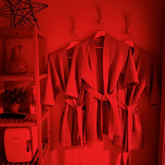 Infrared Sauna with Red Light