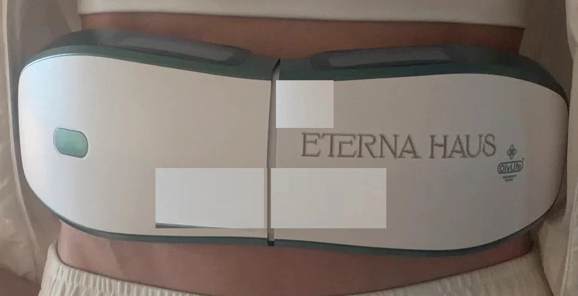 ETERNA HAUS Shaken PEMF Smart Body-Shaping Belt worn on the waist